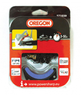 Купить Цепь Oregon Powersharp 18" 3/8 - 1,3 - 62     571039 фото №1